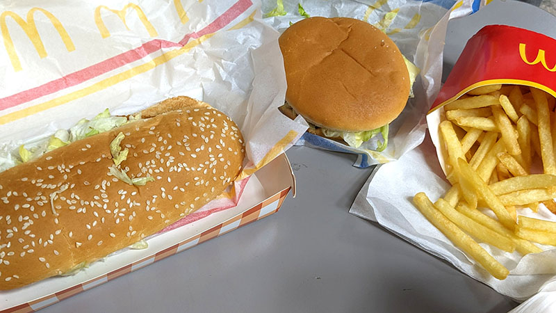 マクドナルドのバーガーセット